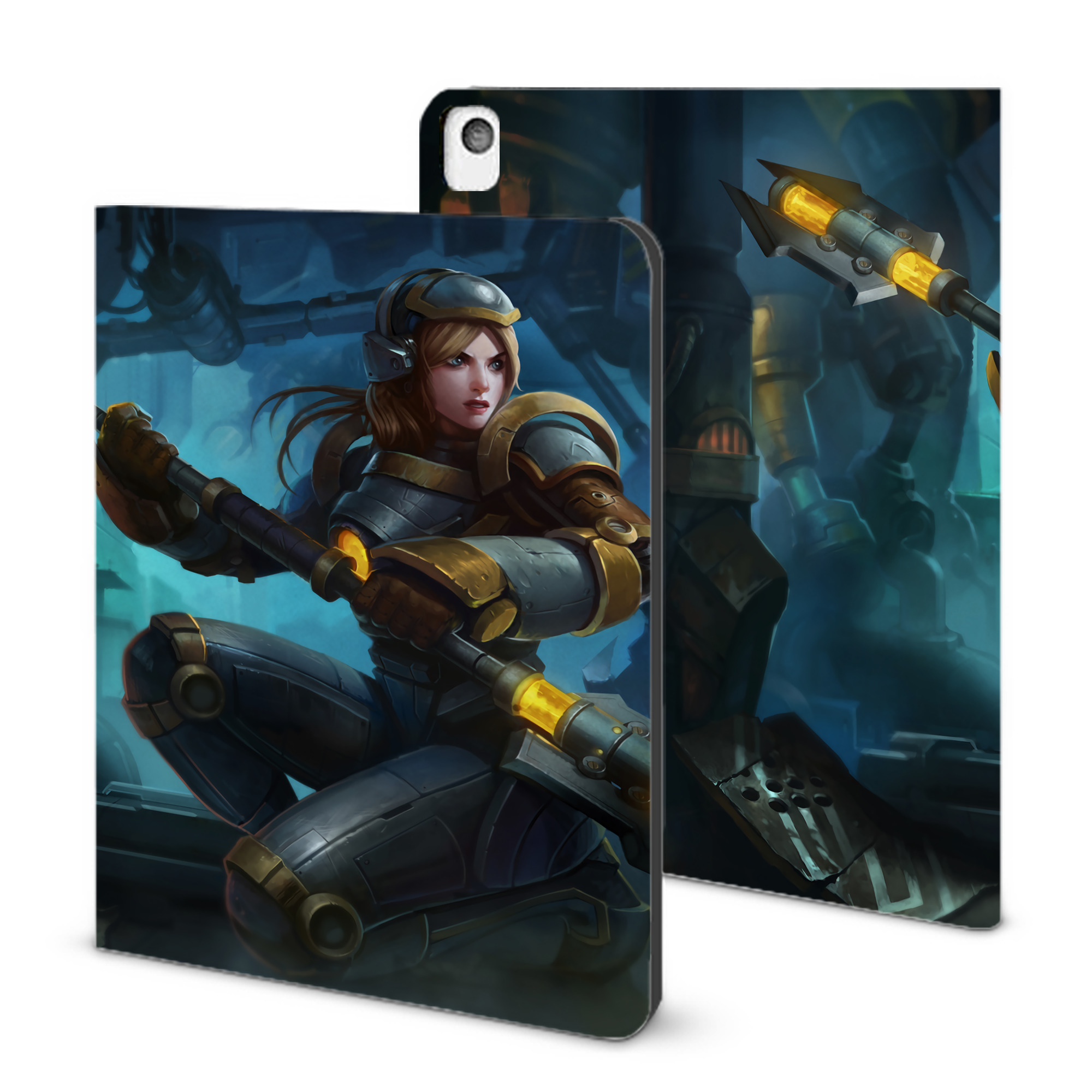 （画像用） リーグ・オブ・レジェンド League of Legends LOL IPadケース ペンホルダー付き ブックスタイルデザイン
